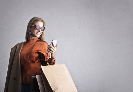 a person shopping online
